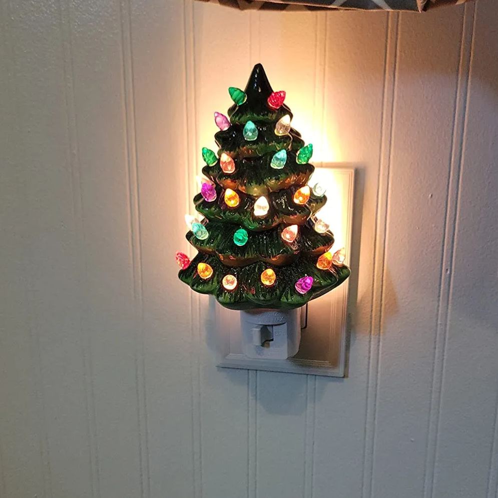 🎄Early Christmas Sale 49% OFF🎄Handmade Ceramic Christmas Tree Night Light