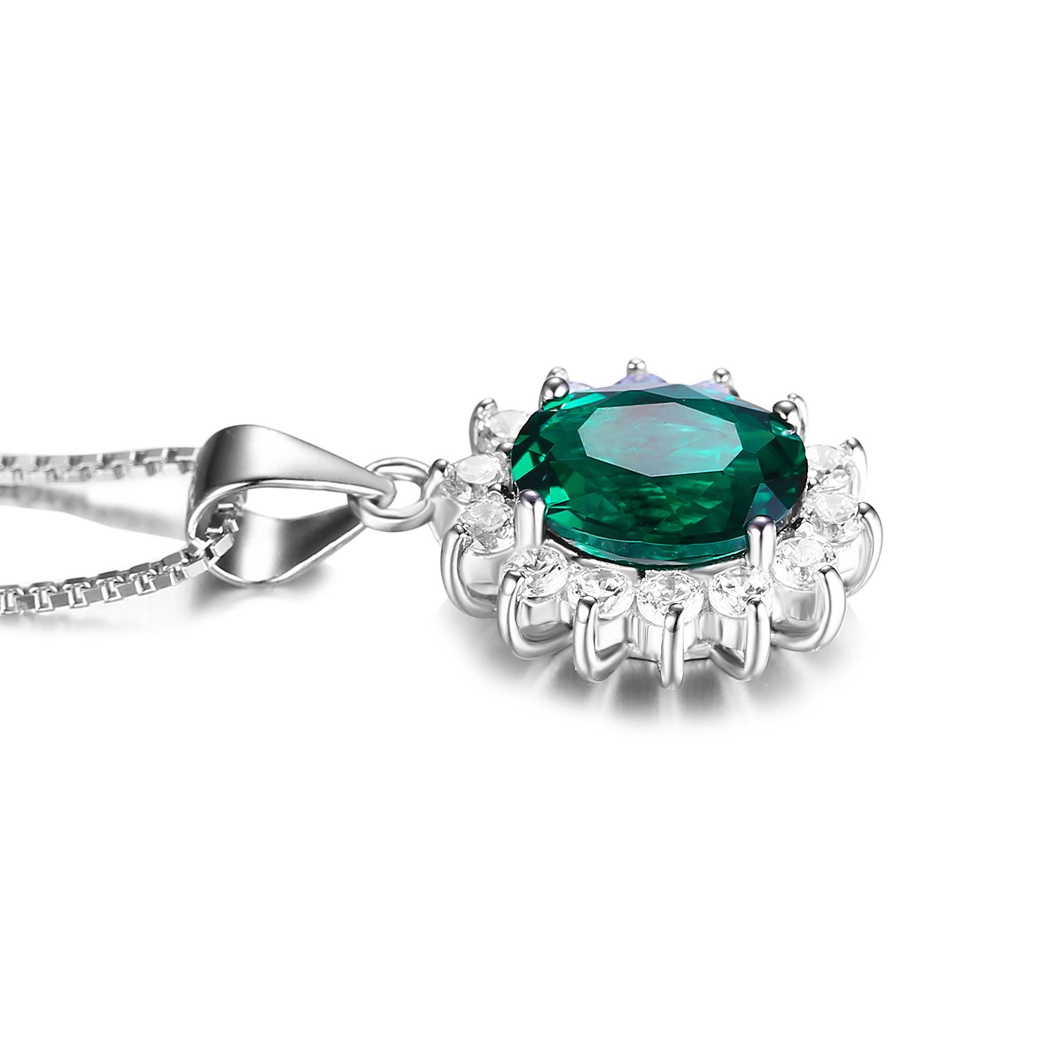 Handmade Wine Bottle Emerald Necklace
