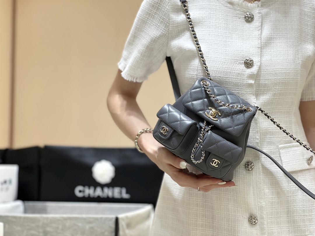 Chanel 24A duma double backpack 3787