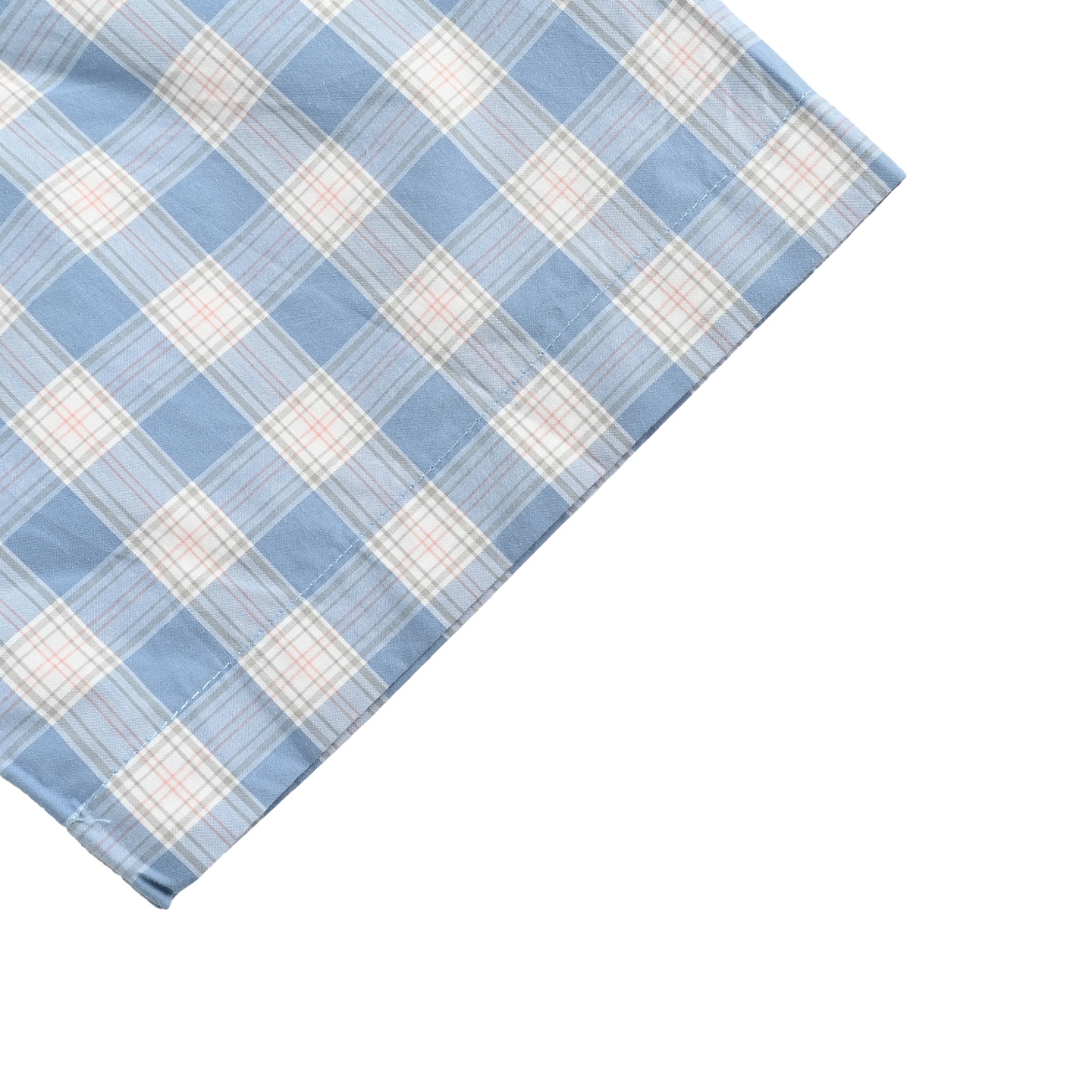 Loewe 25ss blue check short-sleeved shirt with embroidered logo