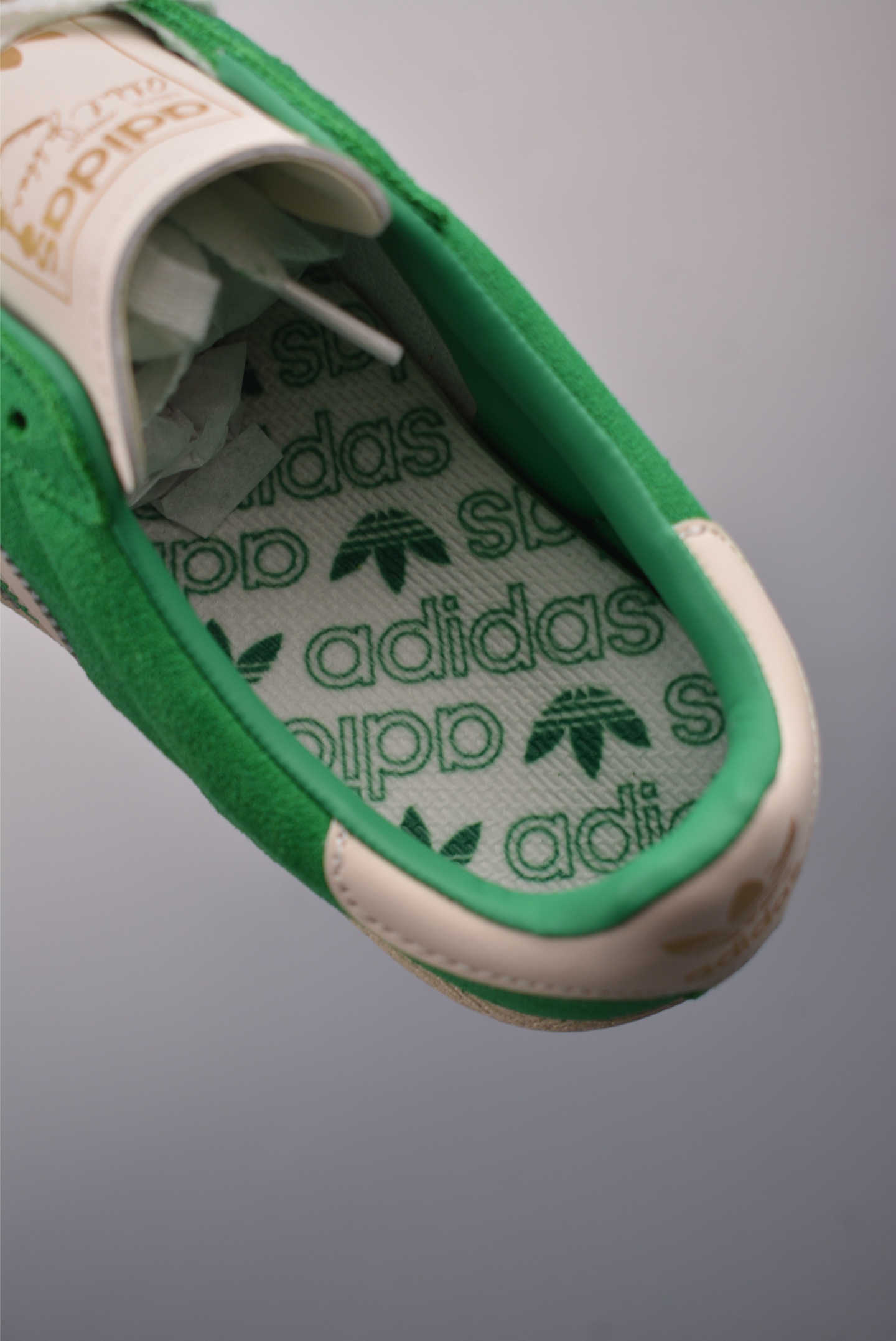 Adidas originals JABBAR LOW green beige white gold label JI3431