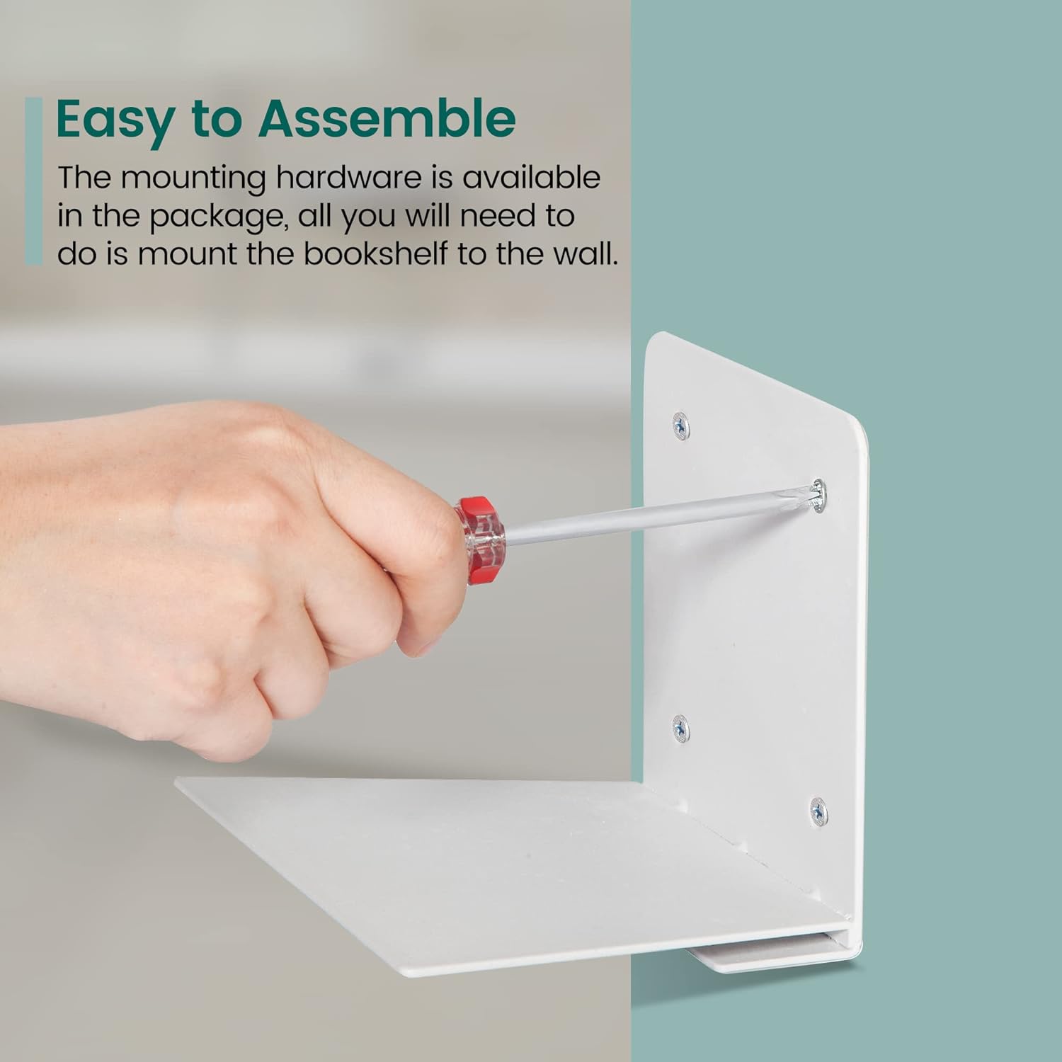 👍Last Day Promotion 60% OFF💥Invisible Floating Bookshelf - Metal Heavy Duty Wall Mounted Book Organizer