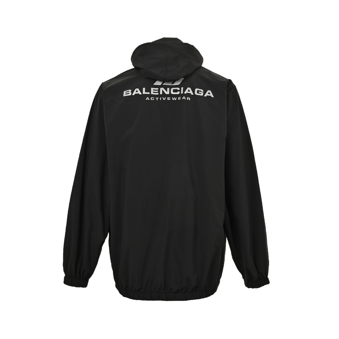 Balenciaga 24Fw IB logo laser reflective print waterproof jacket