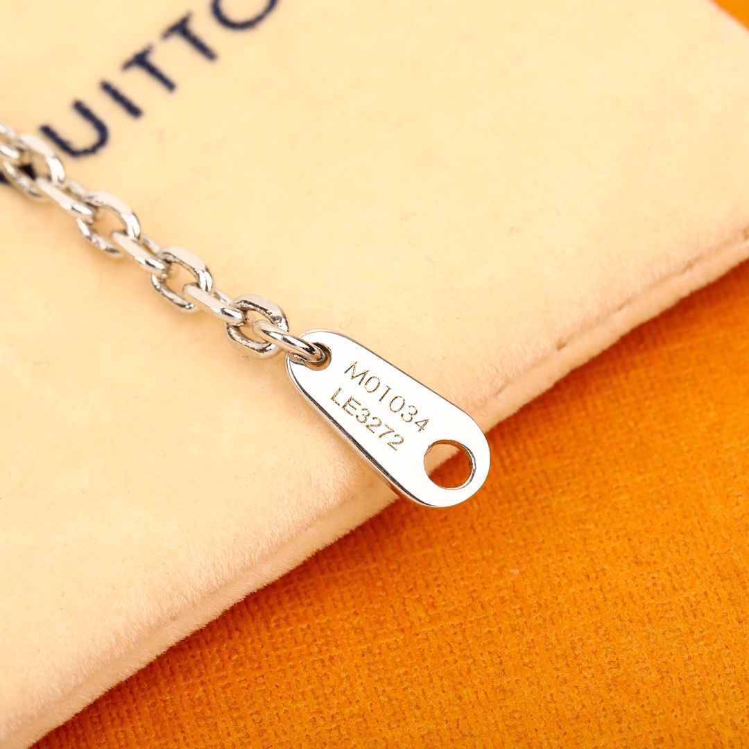 Louis Vuitton Paperplane Folding Airplane Necklace