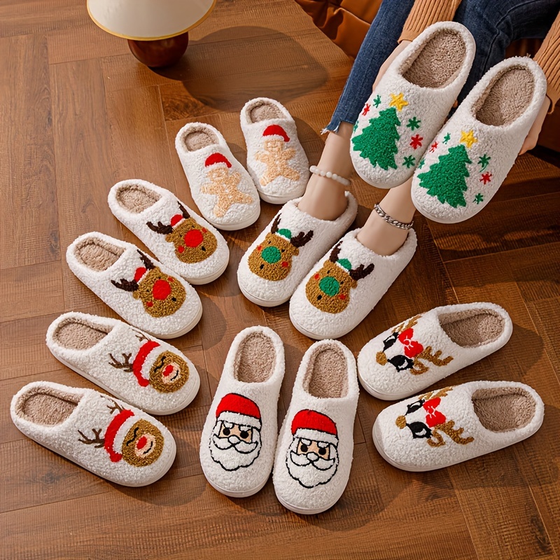 🎄Early Christmas Sale 49% OFF🎄Fuzzy Cartoon Christmas Slippers