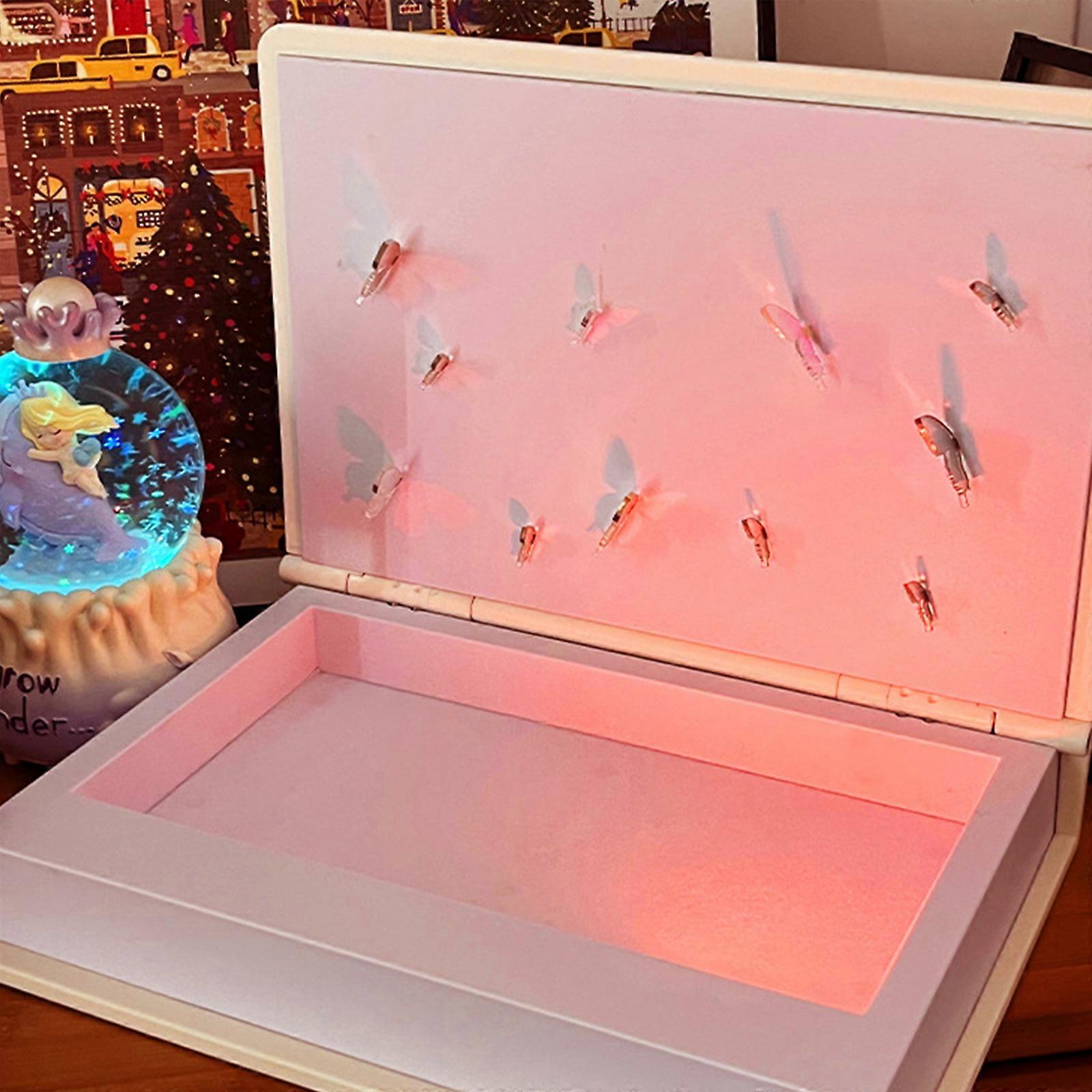 📚🦋Limited Edition Dynamic Stained Butterfly Book Lamp🌈🌈（Can emit 16 vibrant colors）