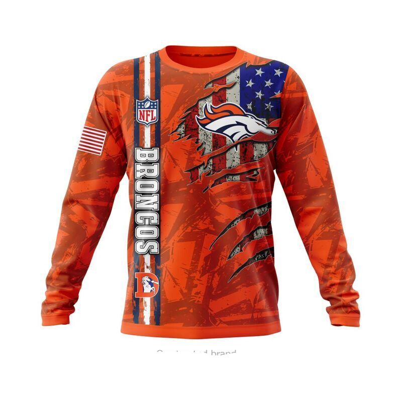 DENVER BRONCOS 3D HOODIE SKULL0802