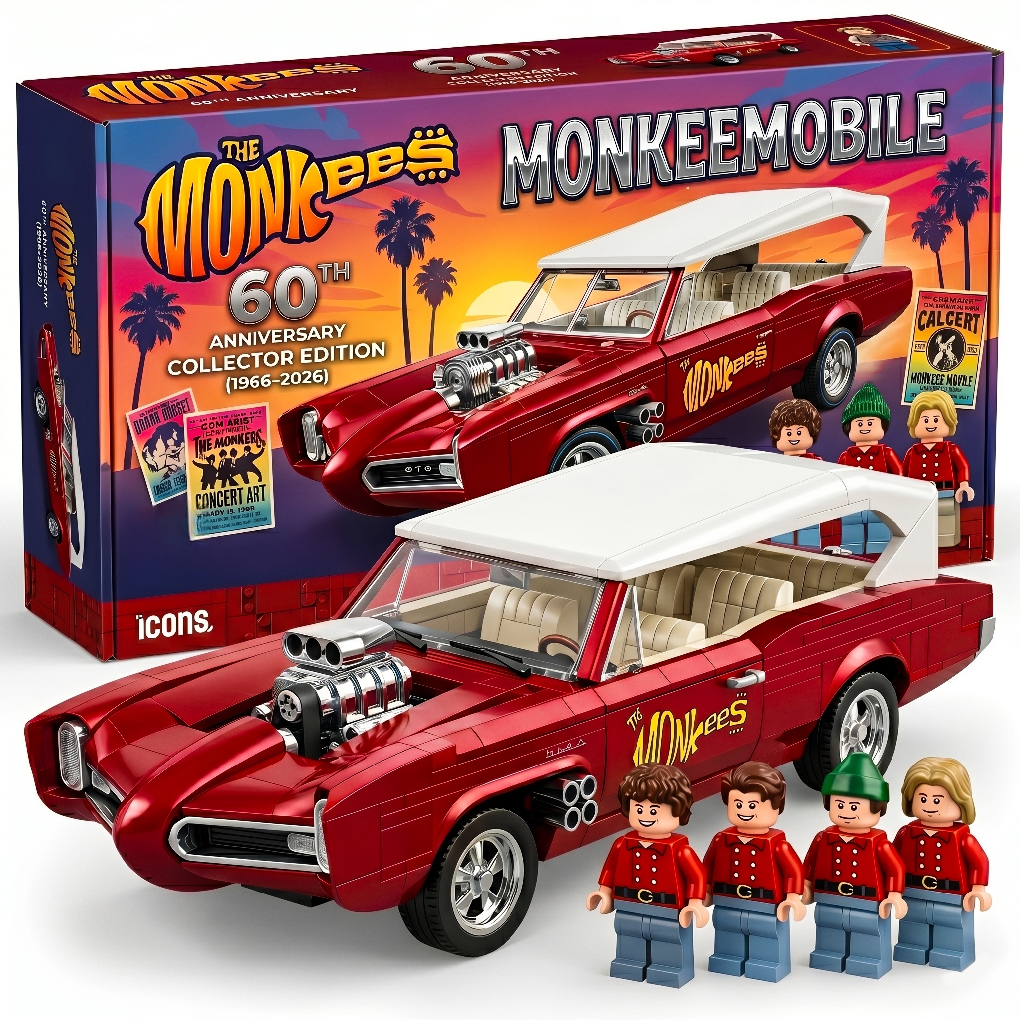 The Monkees 60th Anniversary Collector’s Edition Building Set