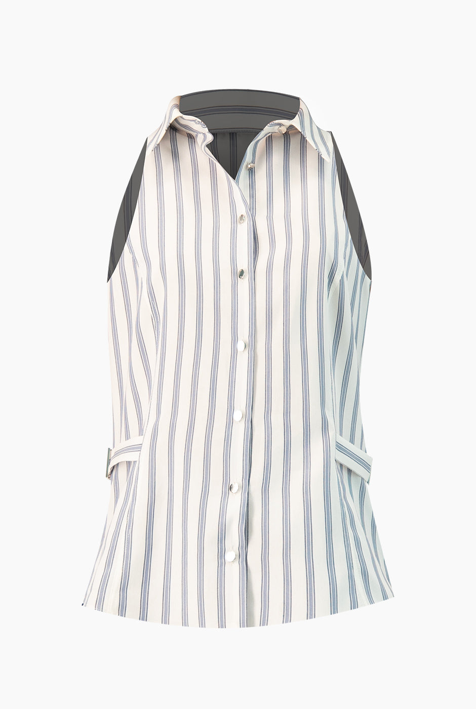 Top cuello halter y botones