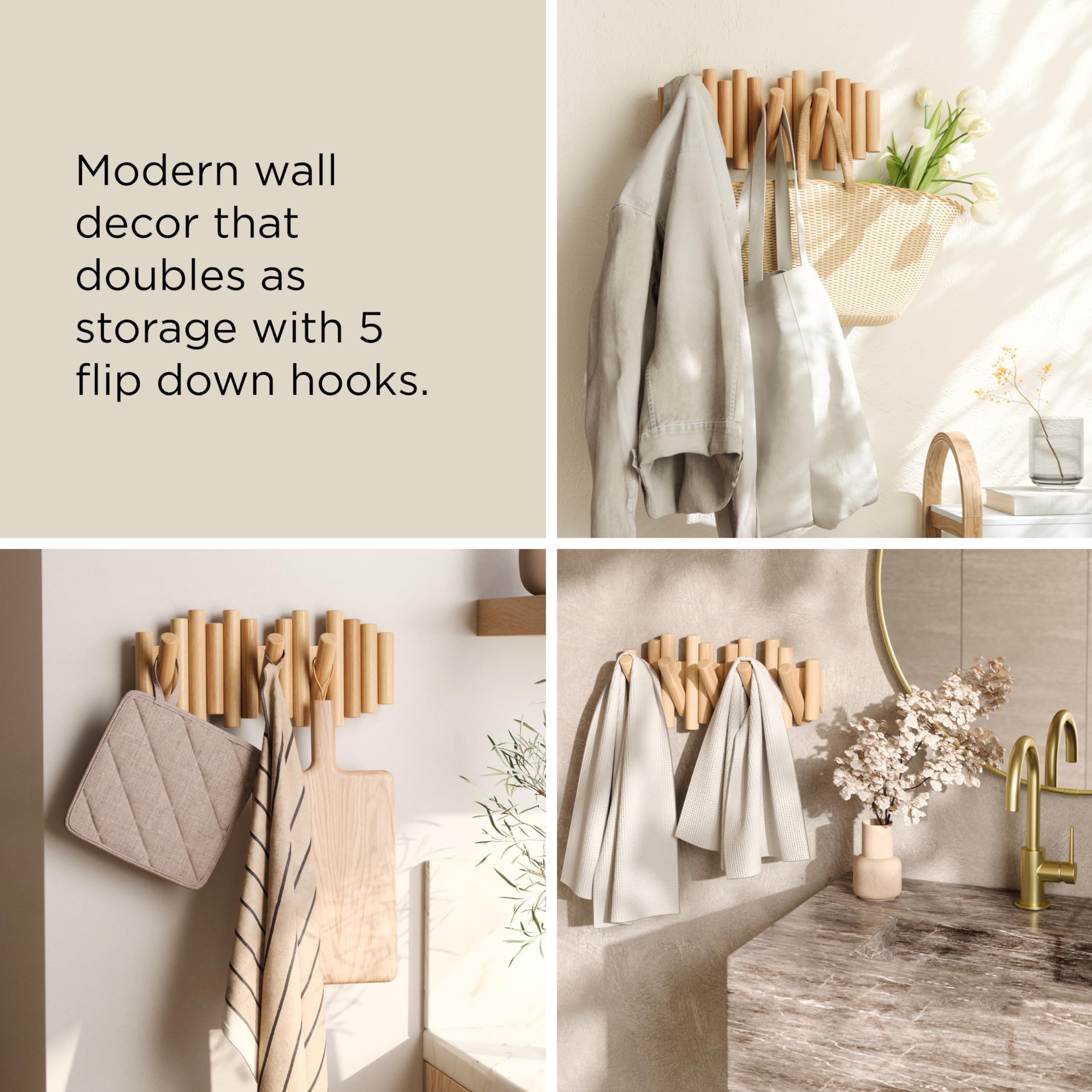 🔥On Sale 49% OFF🔥Picket 5 Wall Hooks