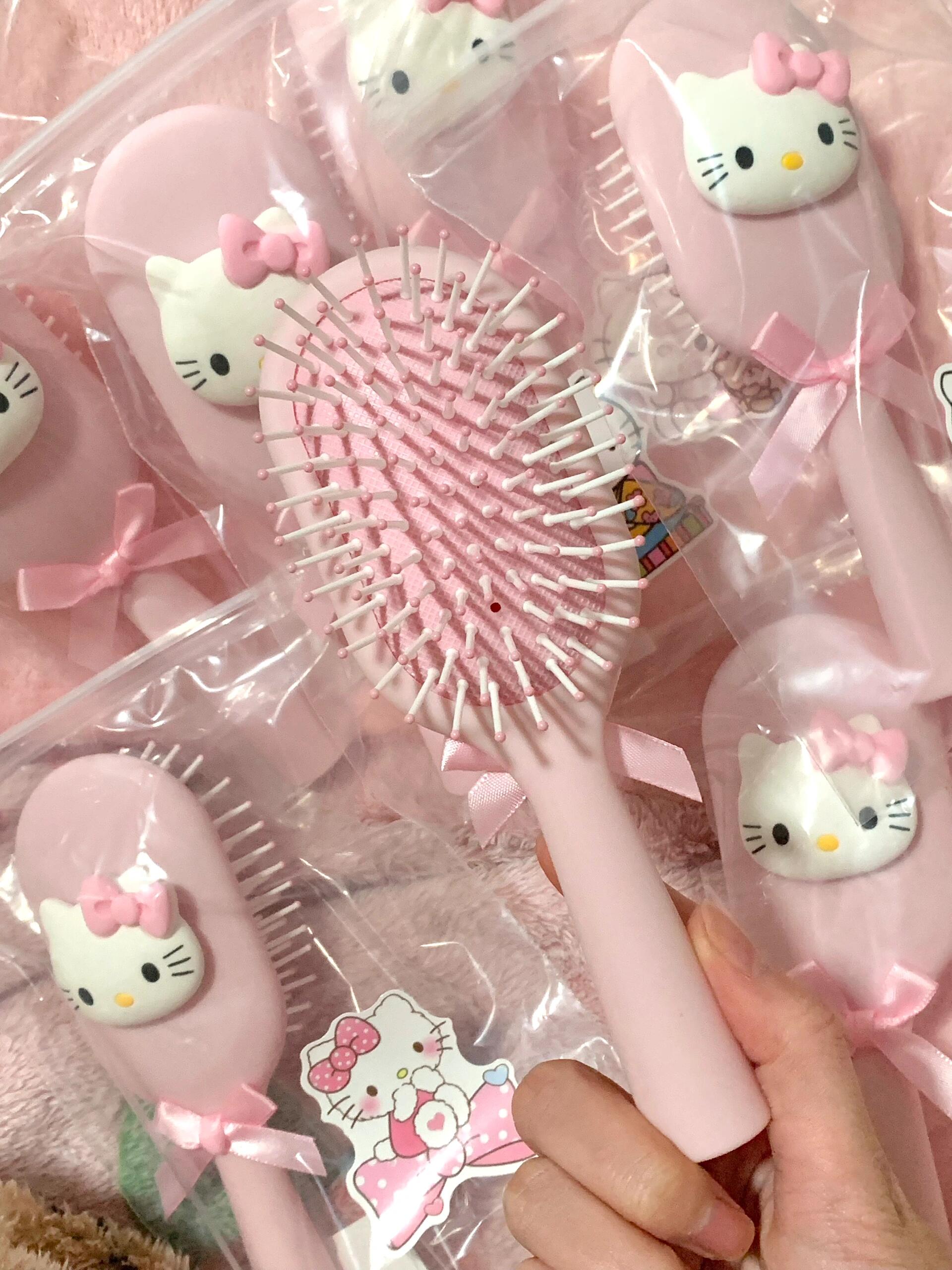 Hellokitty Pink Cute Hair Brush Comb