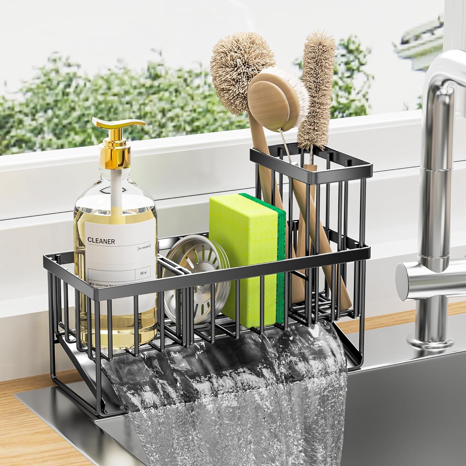 (2024 New Arrival-40% OFF)🎉Rustproof Kitchen Sink Organzier and Storage with Divider