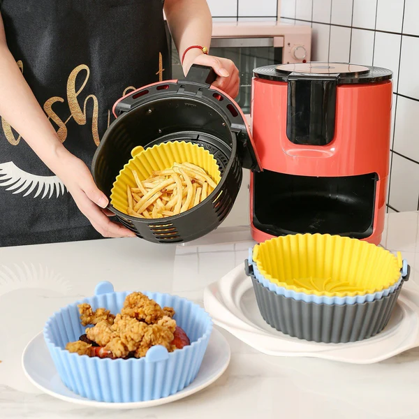 Air Fryer Silicone Baking Tray 2.0- 🔥2 Pcs (1 Pack-Random Color）