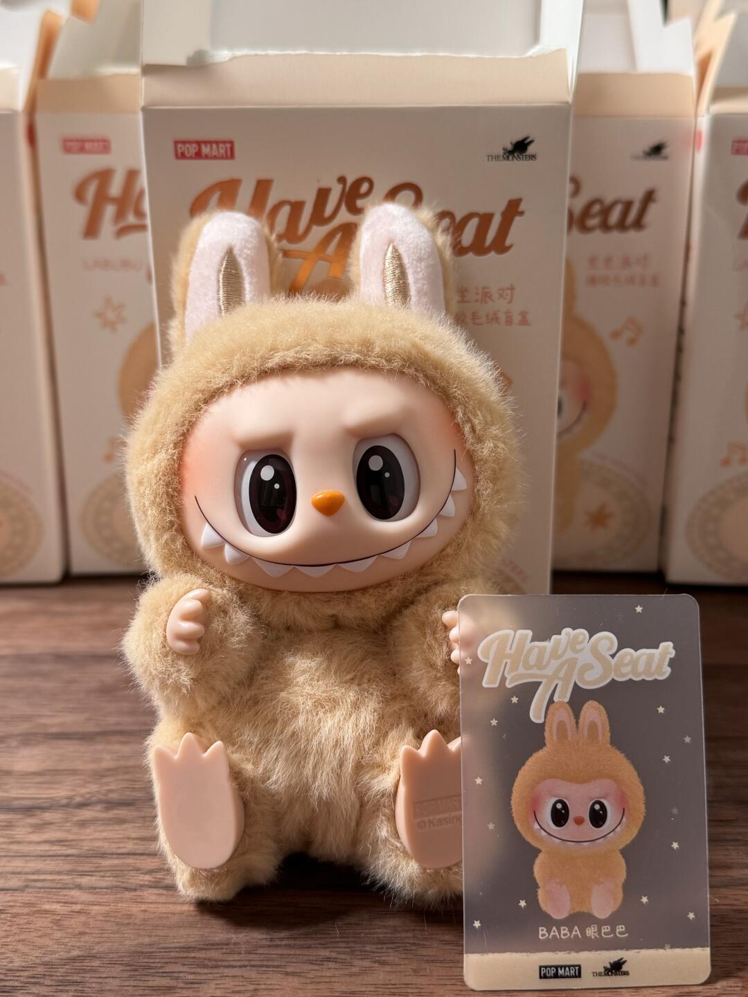 LABUBU Sit Party Vinyl Plush Pendant Blind Box Labub HaveASeat