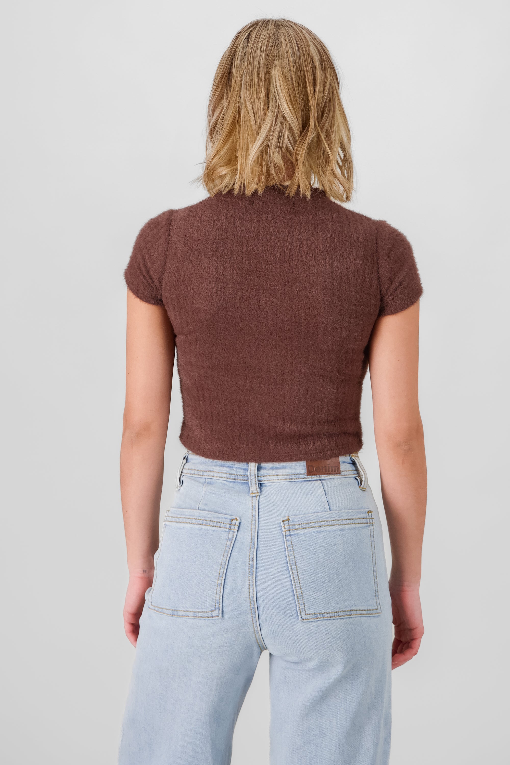 Knitted Short Sleeve Top