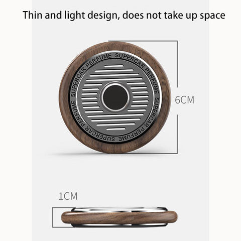 Walnut Aromatherapy Pendant Long-lasting Light Fragrance Car Diffuser Pendant High-end