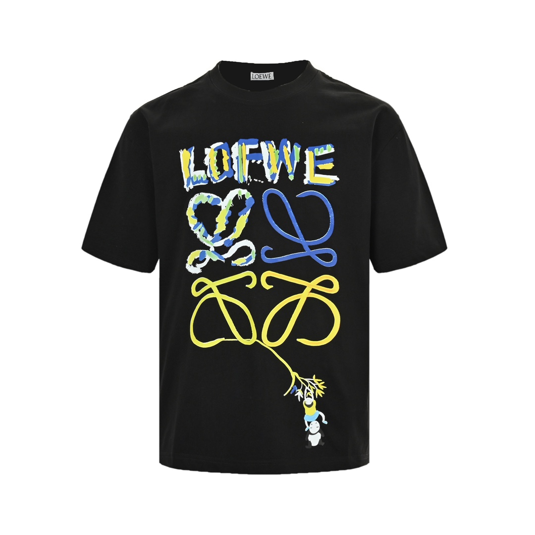 Loewe 24ss red panda short sleeve