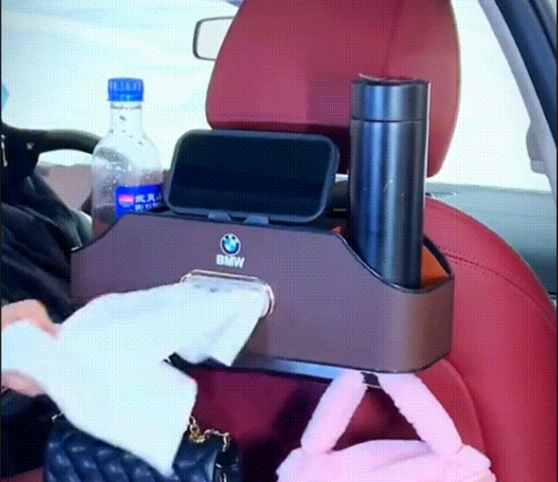 Organizer with Cup Holder and Tissue Box