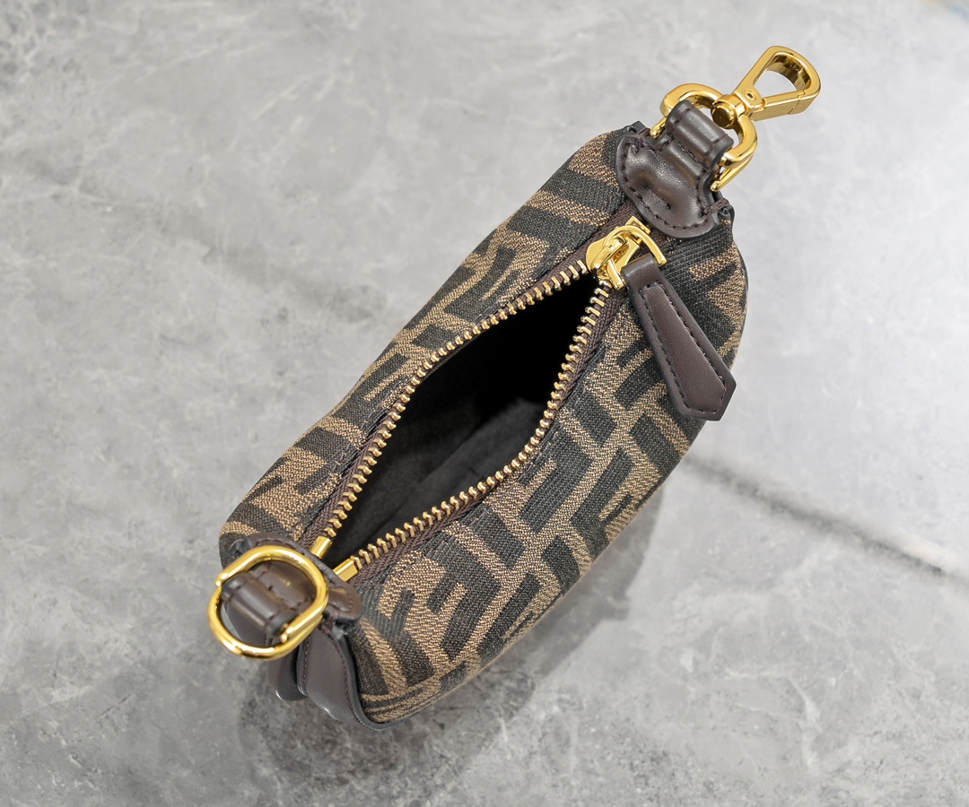 FENDI gray underarm mini bag 2186