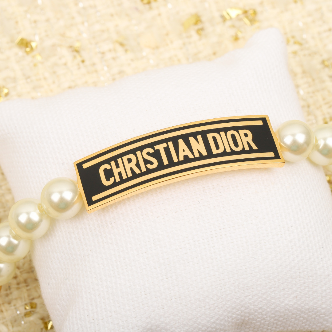 Dior Letter Brand Pearl Bracelet