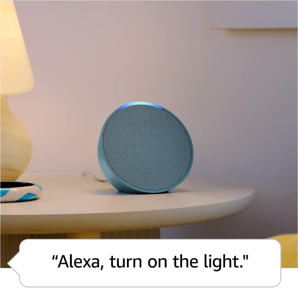 Amazon Echo Pop | Full sound compact smart speaker with Alexa | Charcoal