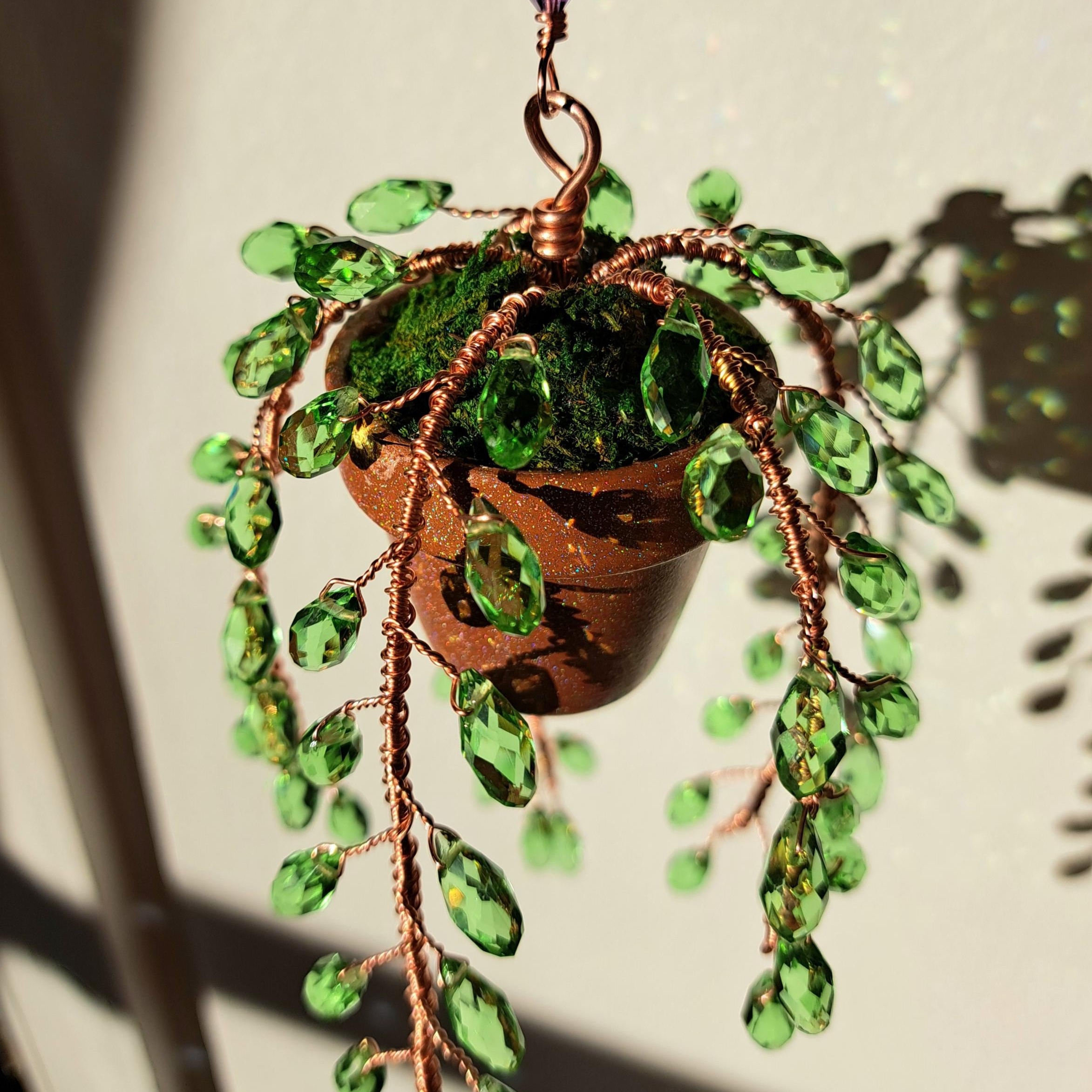 🔥ON SALE ALERT!🔥Forever Succulent, Beaded Suncatcher, Crystal Decor, Plant Decor