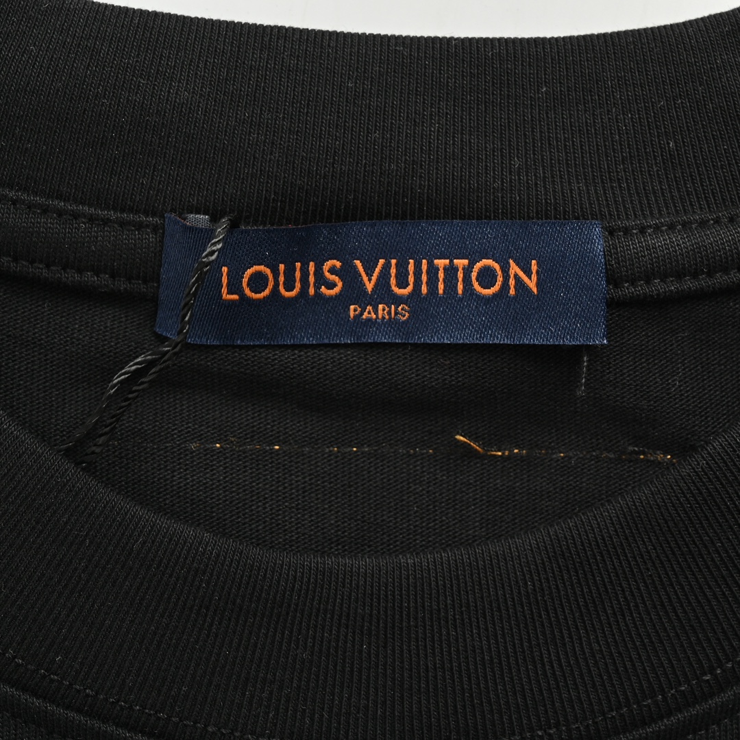 Louis Vuitton 24ss rainbow logo 3D foam print short sleeves