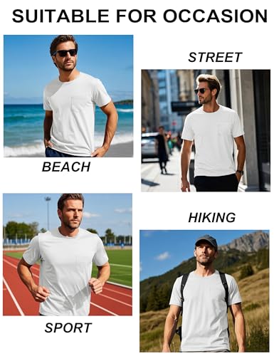 Sun Protection Quick-Drying Men's T-shirt | UPF 50+ | Moisture-Wicking Black Technology