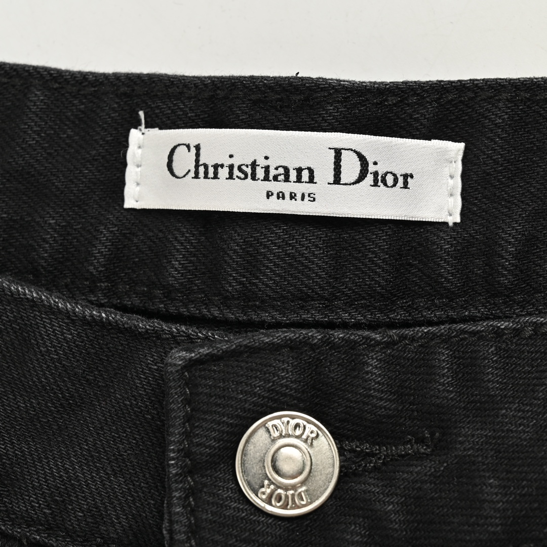 Dior 23Fw slogan jeans