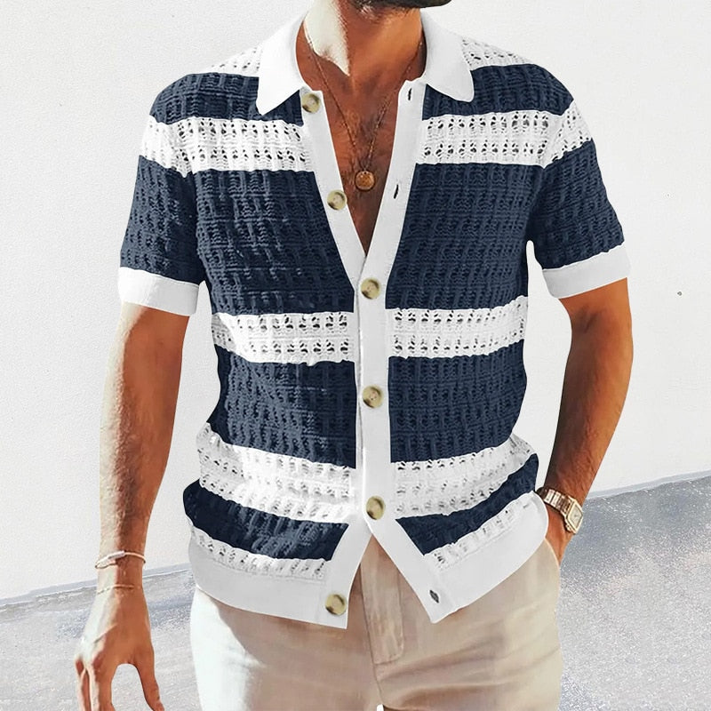 Imola Striped Button-Up Shirt