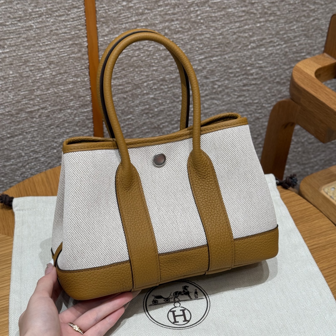 Hermès Garden party mini ÉcruBeigeNaturel Sable (Handmade to order)