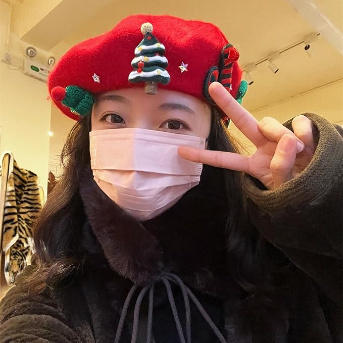 🎅🎅Cute Christmas Element Beret