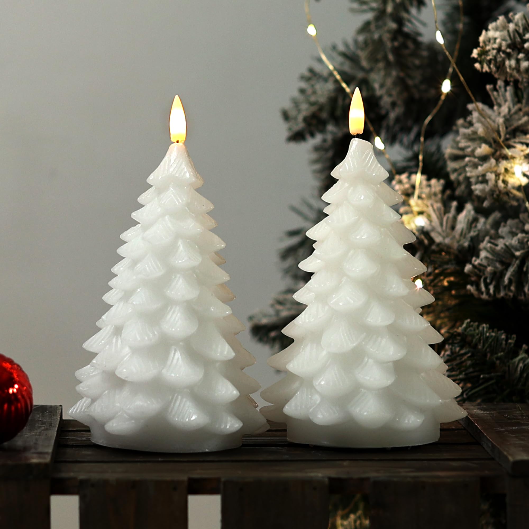🎄Early Christmas Sale 49% OFF🎄2 Pack Christmas Tree Flameless Candles