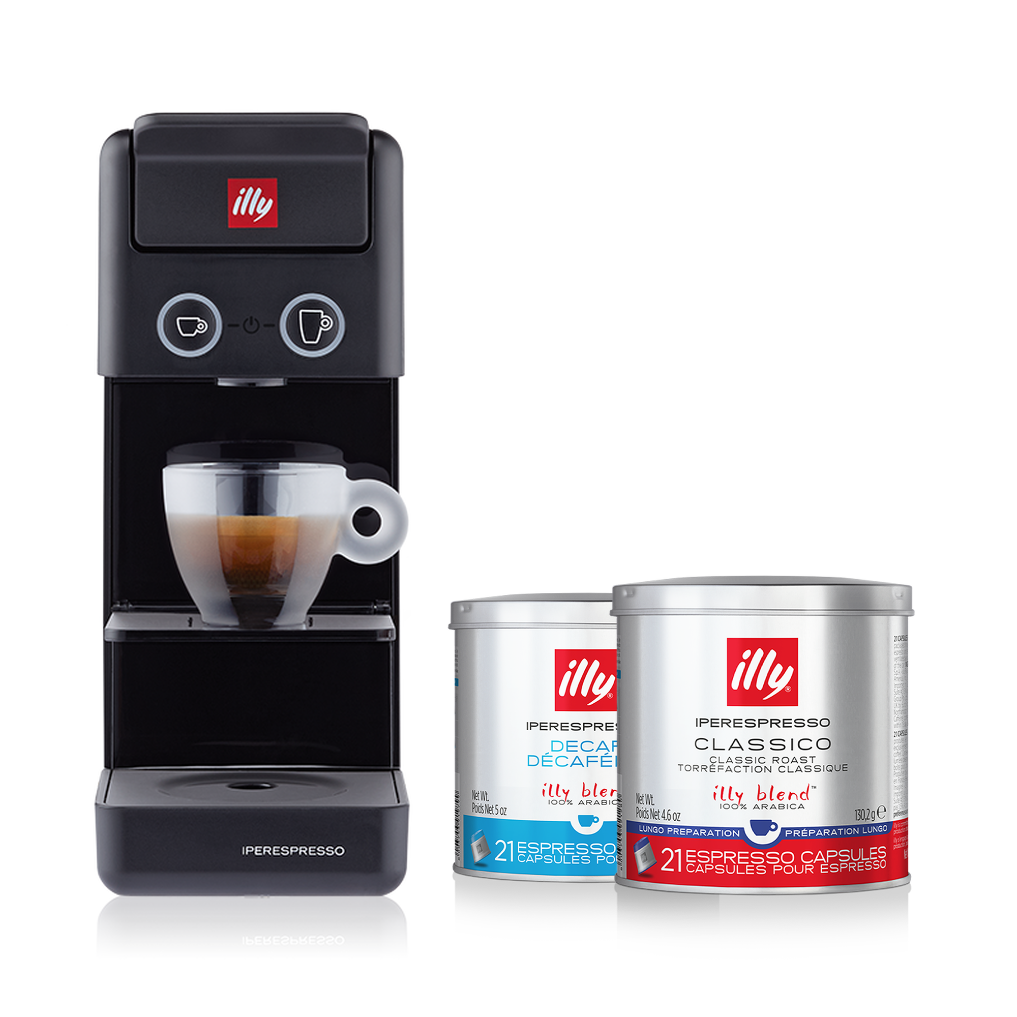 illy Y3.3 - 特濃膠囊咖啡機 - 雅緻烏黑