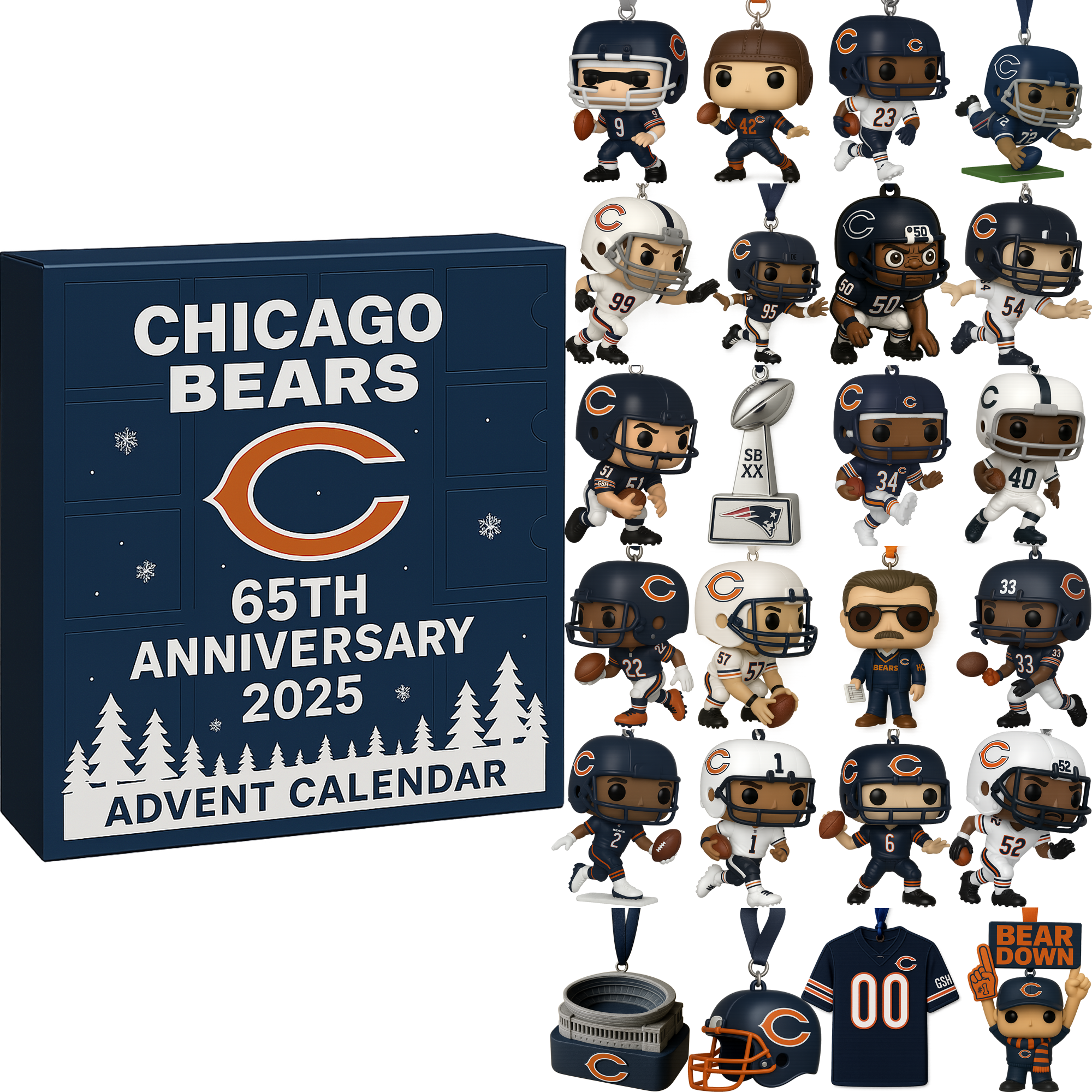 Chicago Bears 2025 Advent Calendar – 65th Anniversary Edition