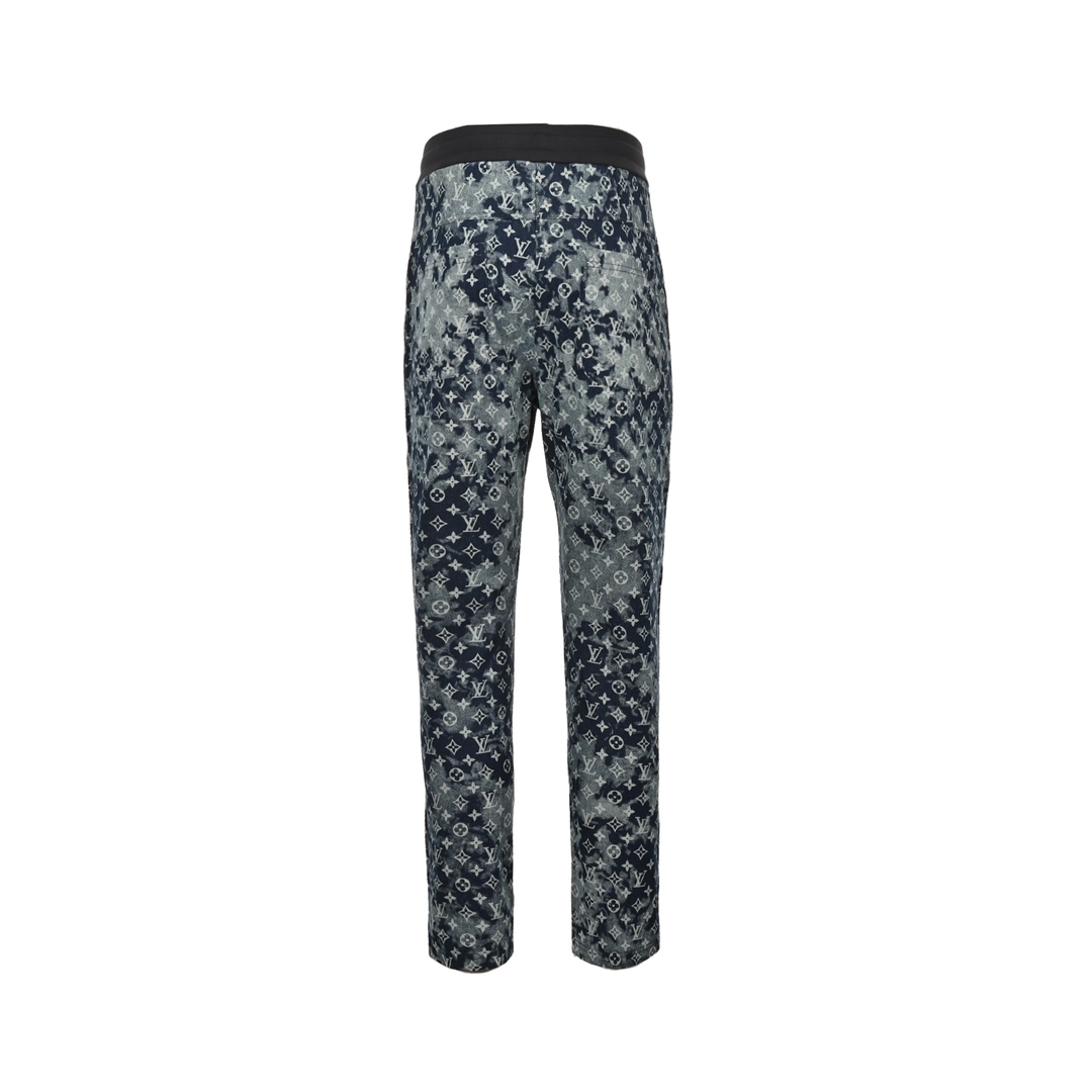 Louis Vuitton Printed Denim Patchwork Large Pocket Trousers