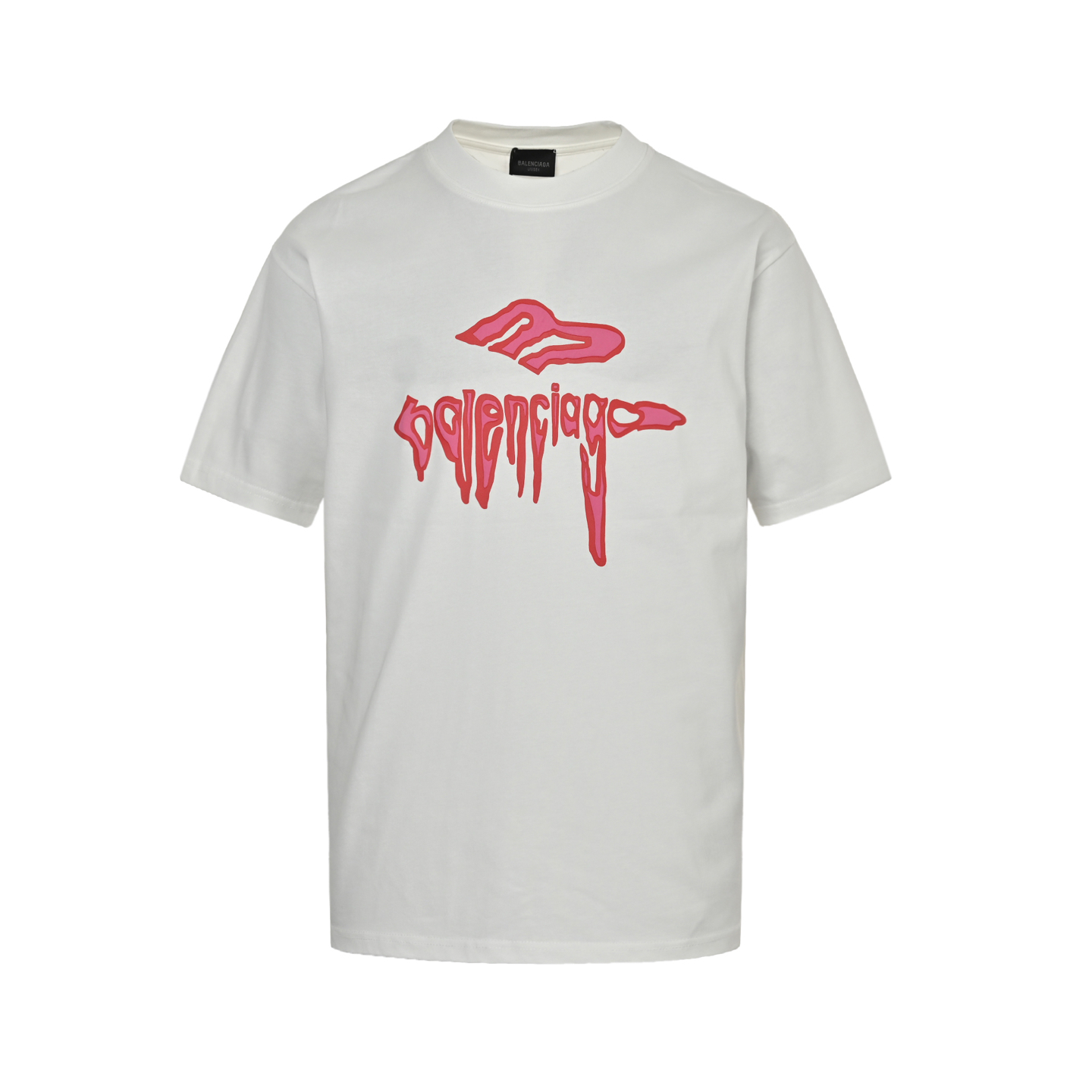 Balenciaga 25ss Dissolved Letters Printed Short Sleeve