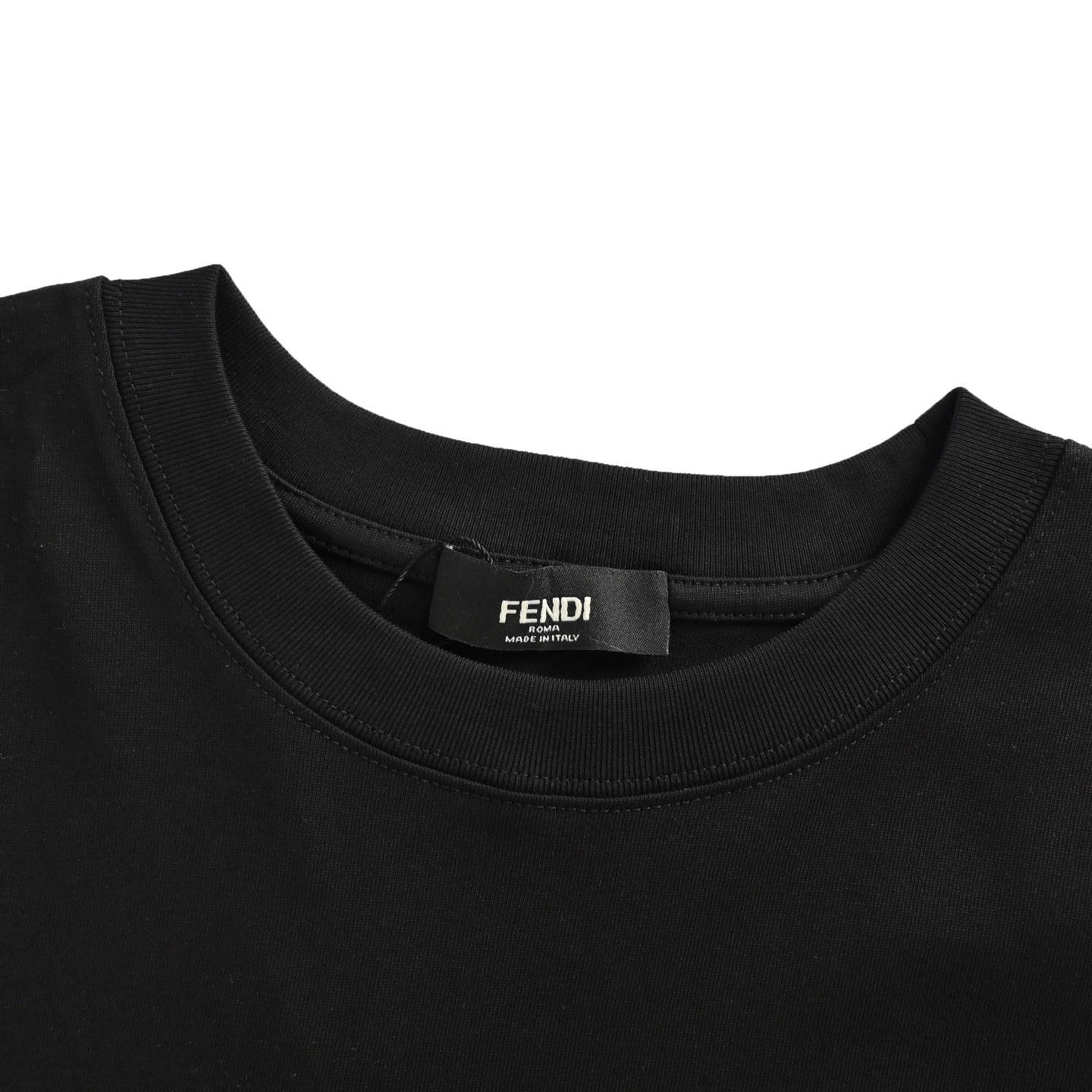 Fendi 25ss gold-stamped FF logo Polo short sleeve