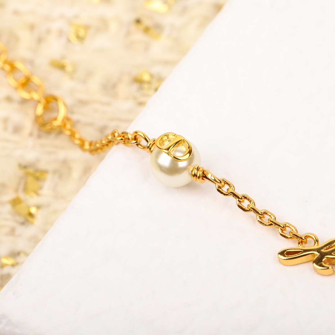 Dior Tanabata Limited Edition Red Heart Letter Bracelet