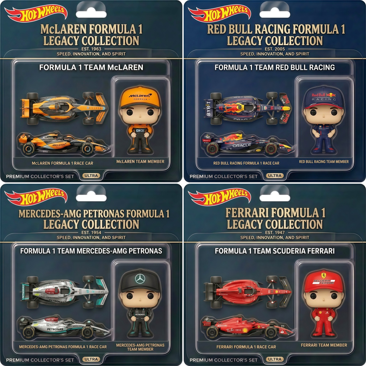 🏁🔥 Hot Wheels x Formula 1 Official Legacy Collector&rsquo;s Set