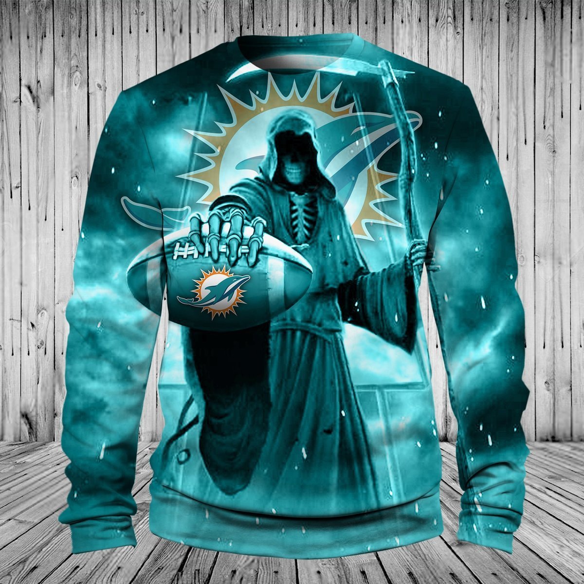 DOLPHINS 3D HOODIE 3