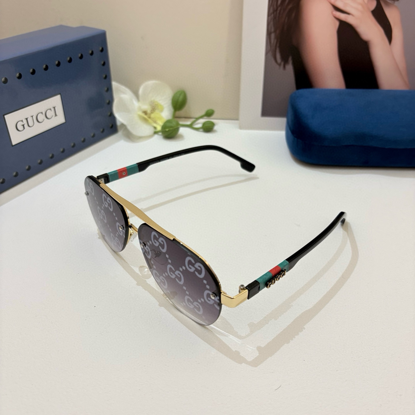 Gucci rimless sunglasses