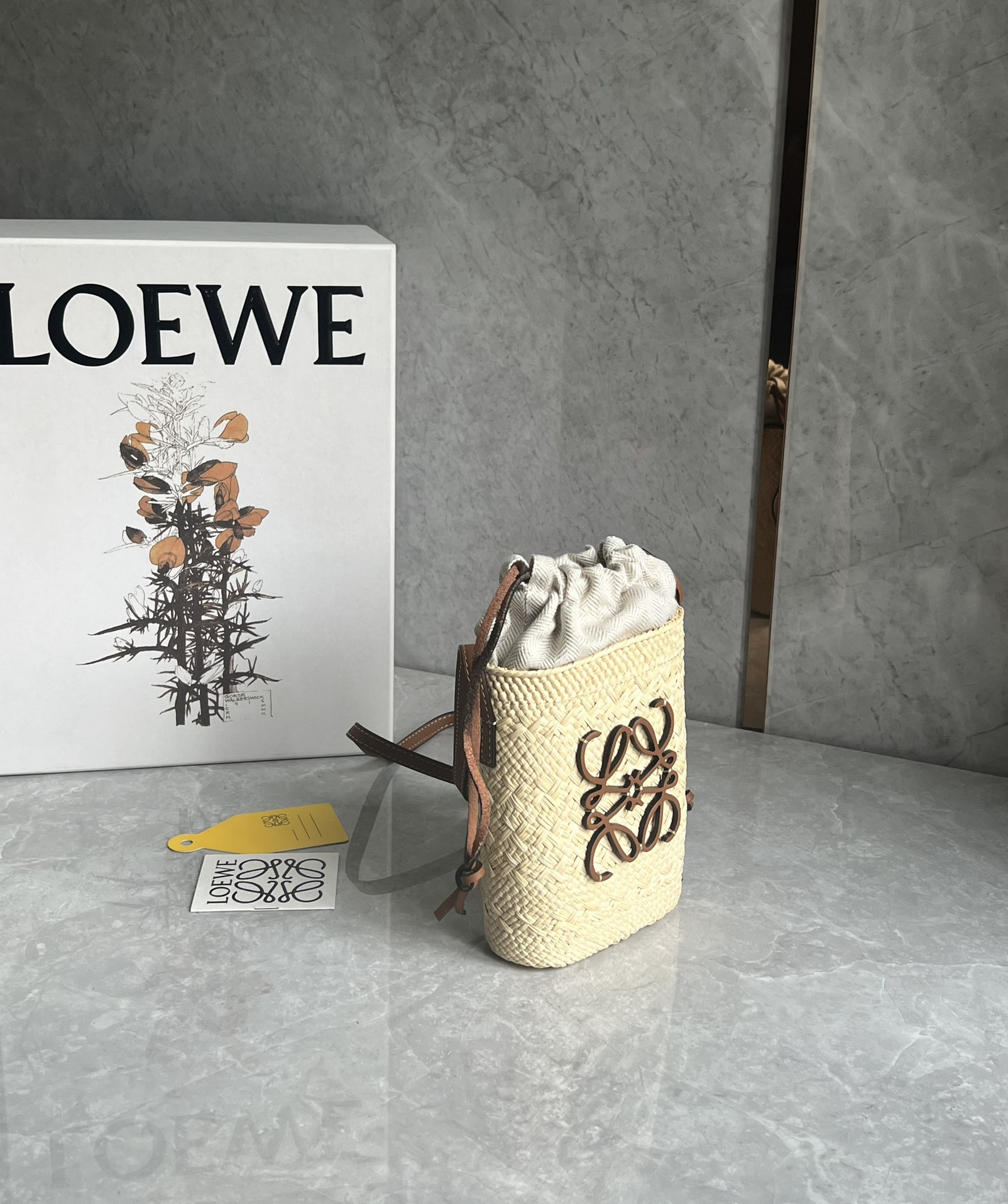 Loewe Anagram Basket Straw Bag 1005