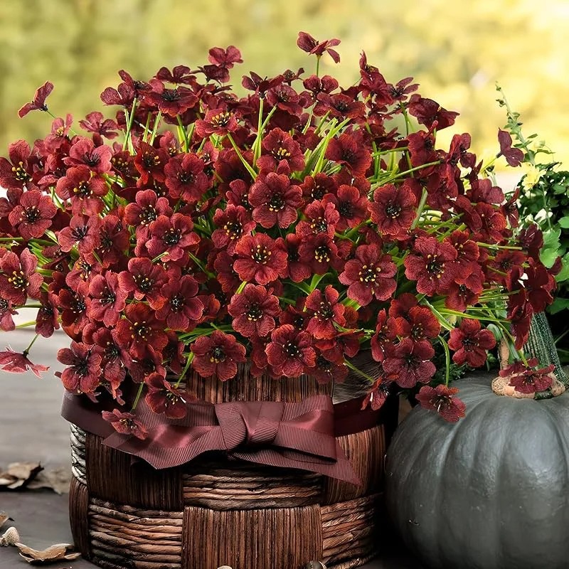 🔥On Sale🔥12 Bundles Artificial Fake Fall Plants Flowers