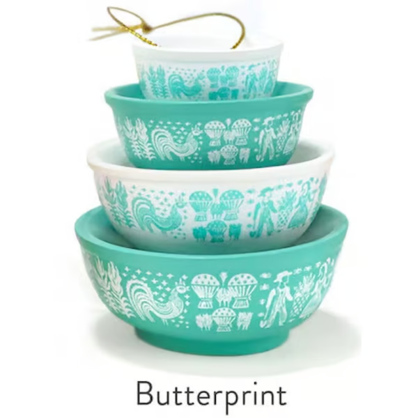 🎅Christmas Hot Sale 70% OFF🔥Miniature Pyrex Bowl Stack Ornament