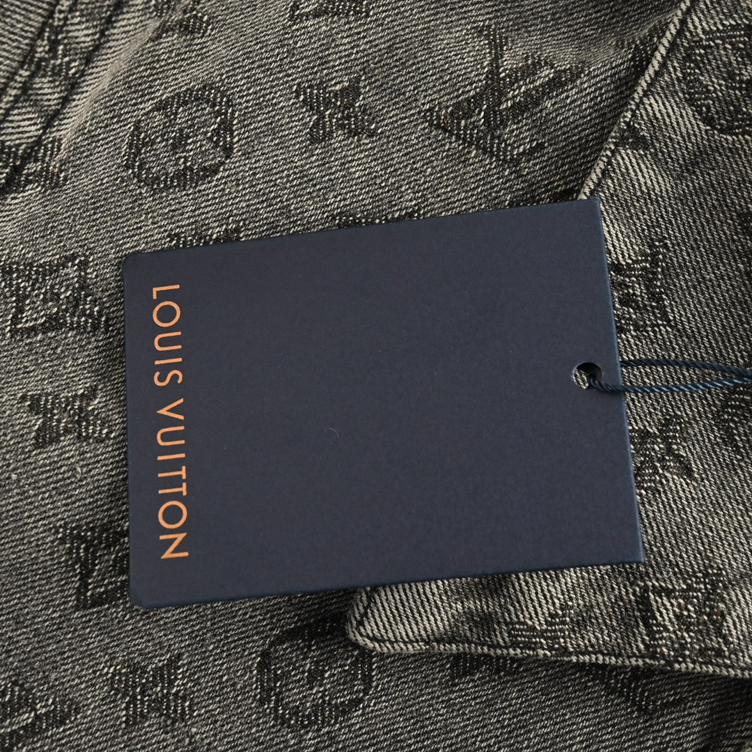 Louis Vuitton 24Fw grey monogram jacquard suit denim jacket