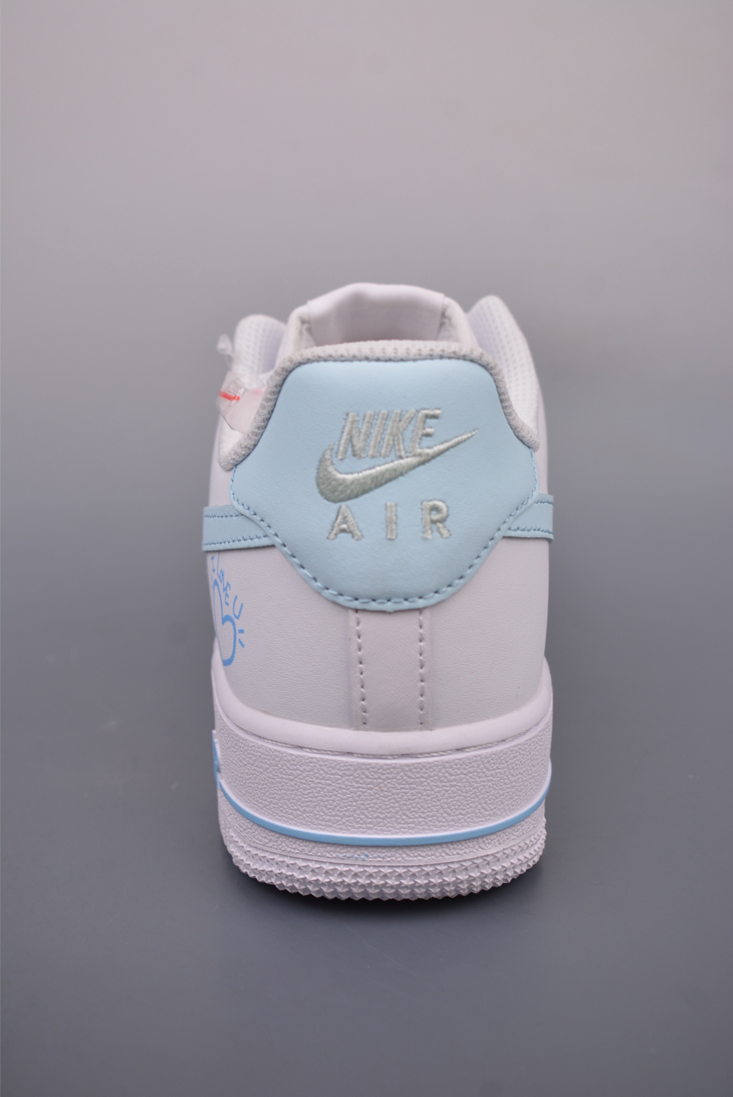 Nike Air Force 1 Low Low-top Sneakers White and Blue Spray Painted Graffiti CW2288-111