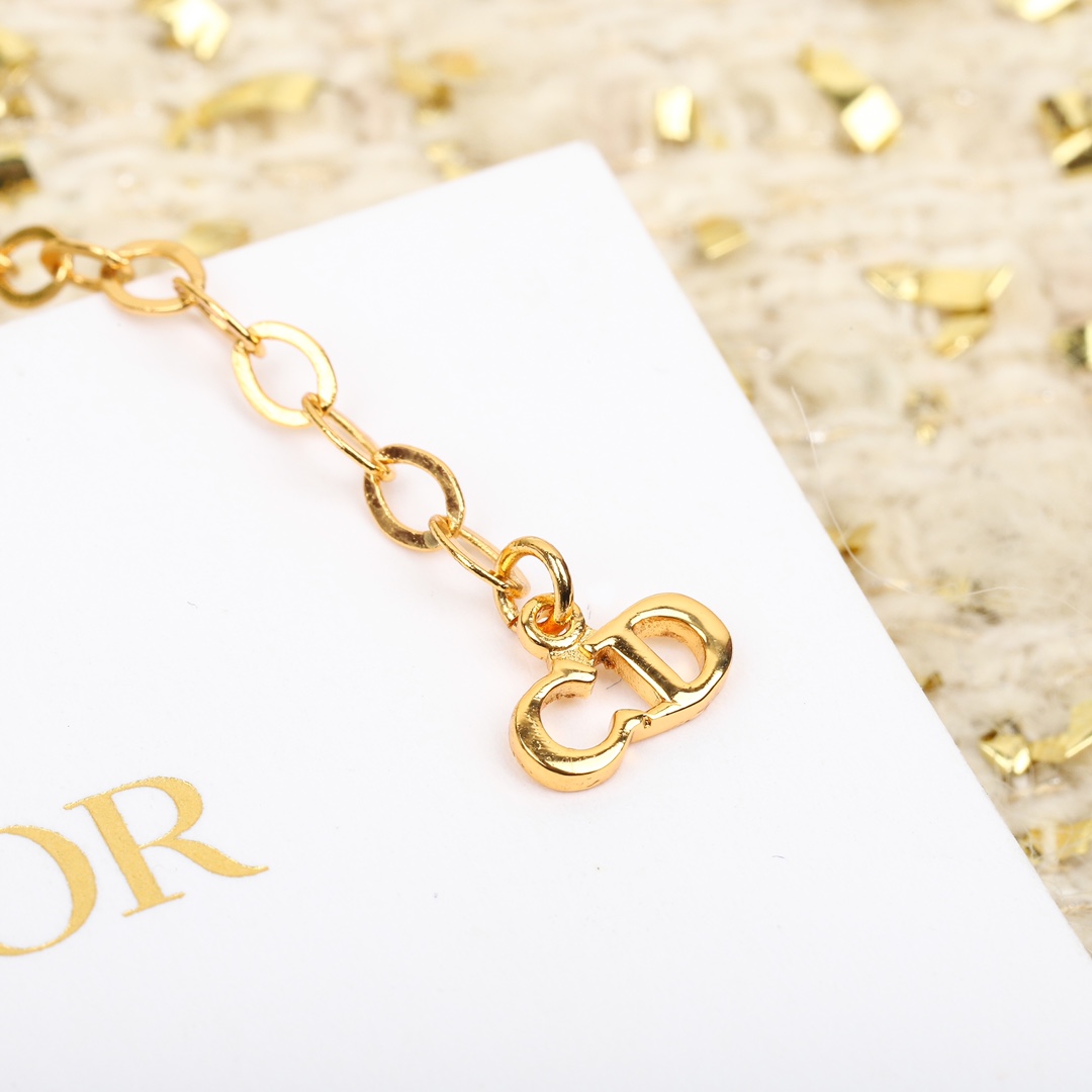Dior Braided Heart Necklace