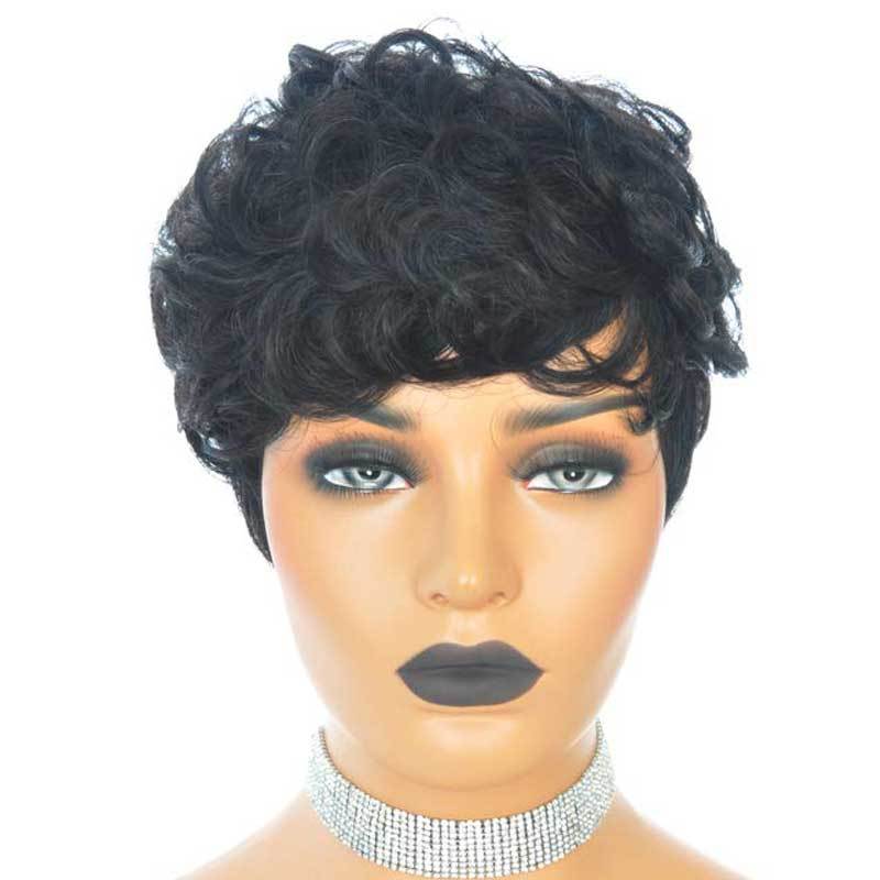 Luna Wig C06 Sassy Short Wavy Layered for Black Women