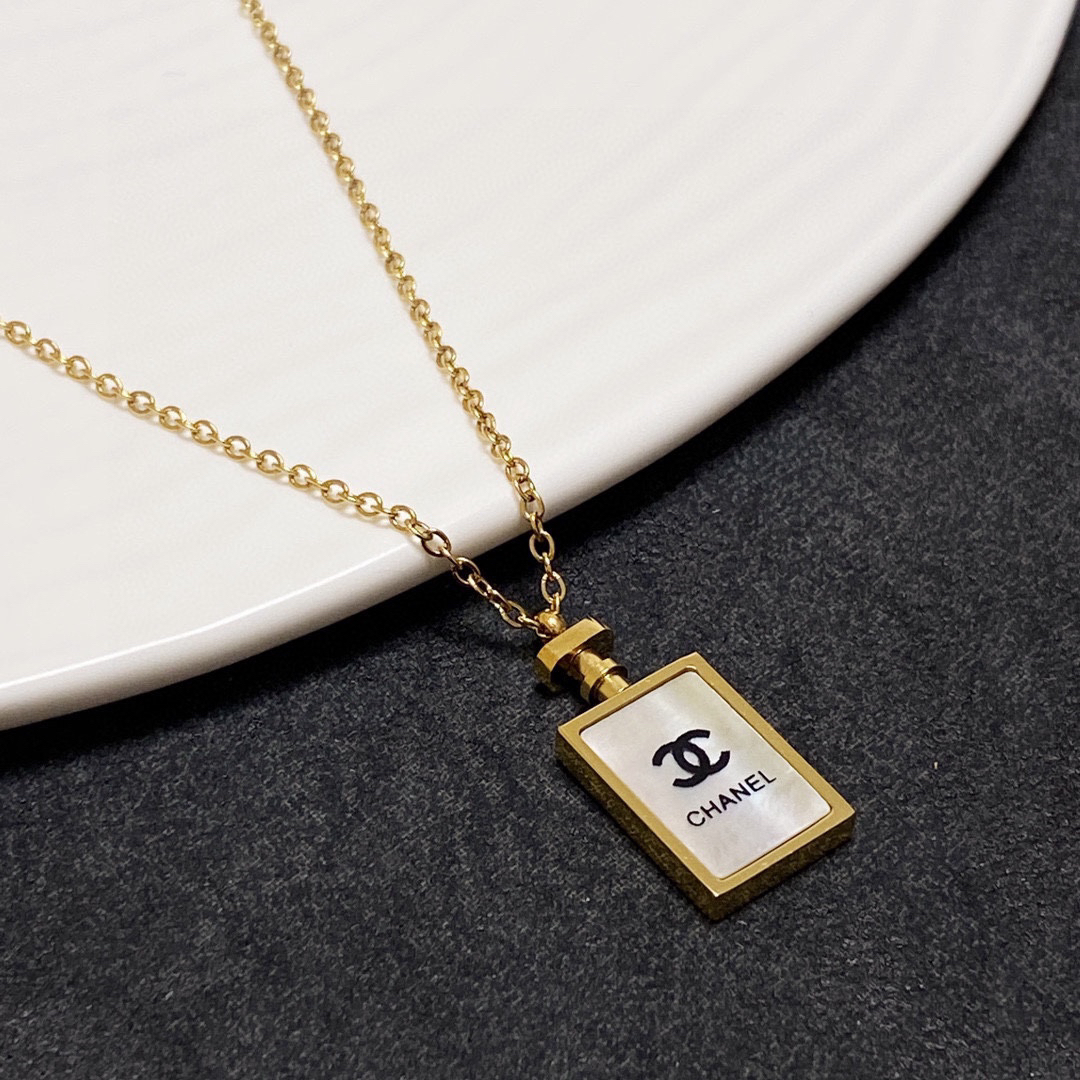 Chanel Perfume Bottle Necklace